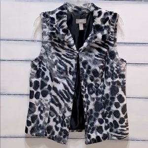 CHICO'S faux fur vest